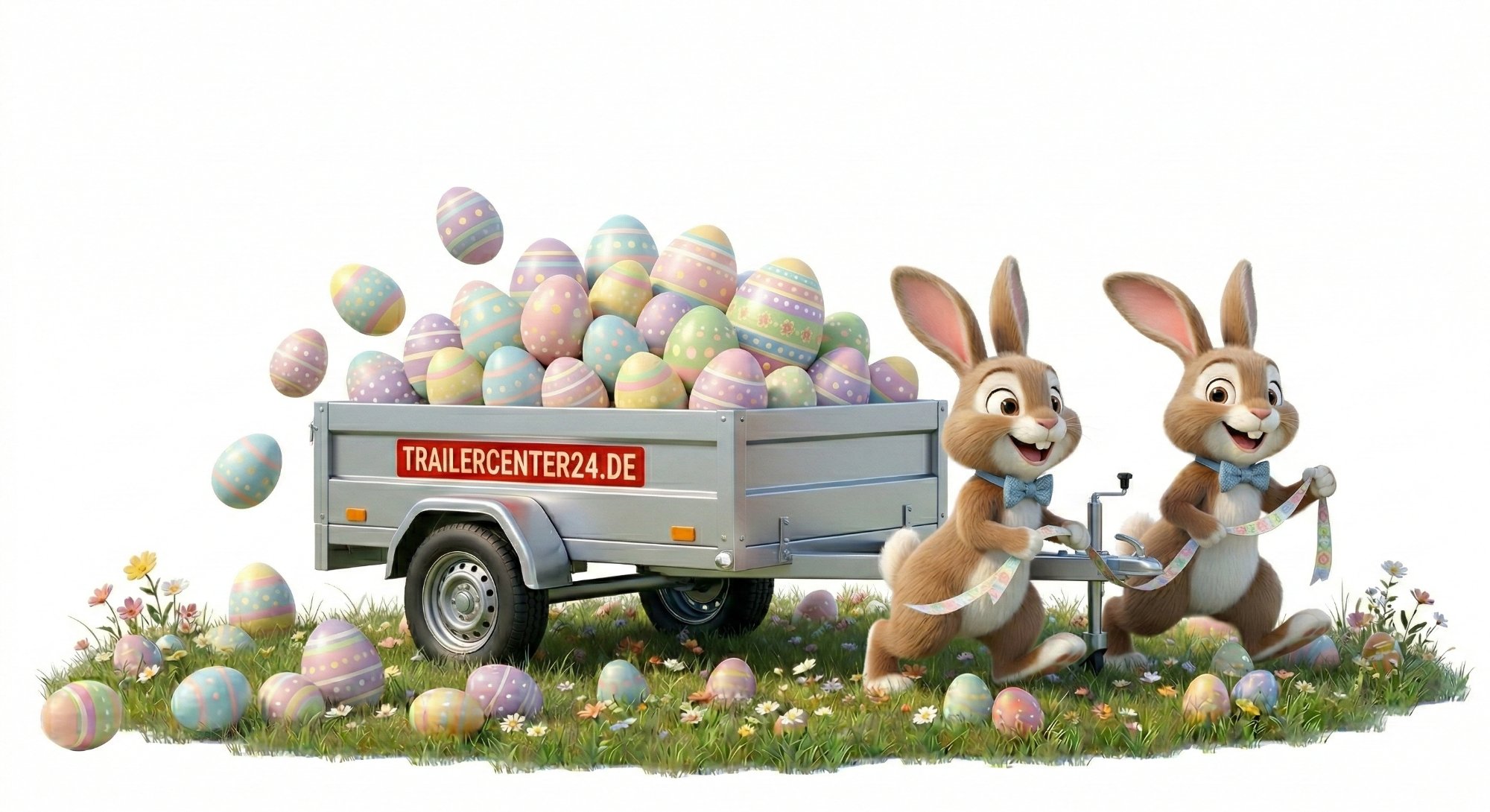 Osterhasen mit Anhänger
